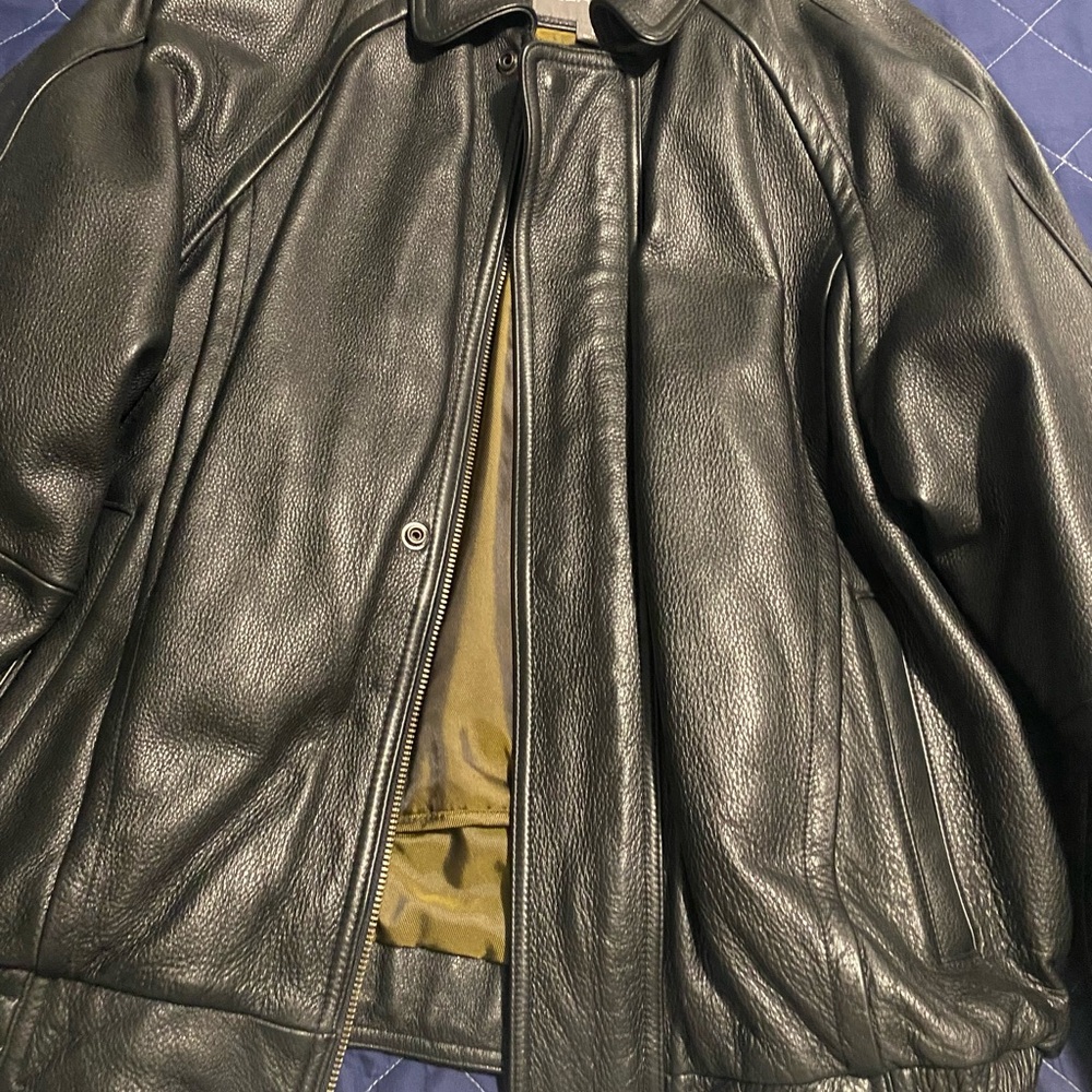 Men's Black Leather Jacket